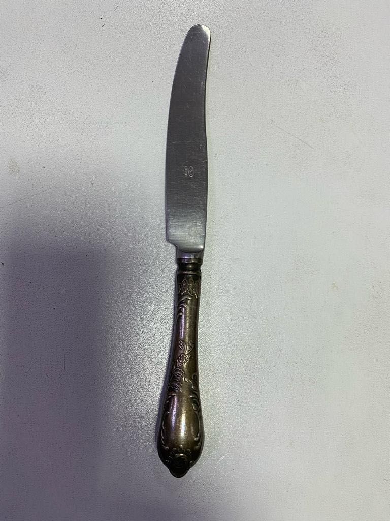 Нож десертный мельхиоровый, сделано в СССР.