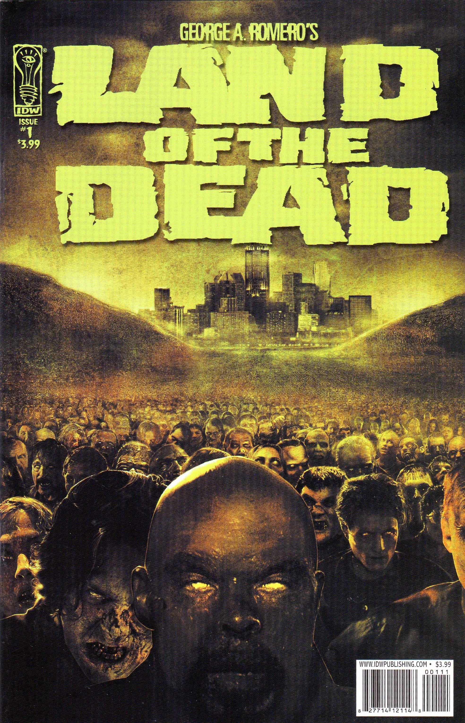 Land of The Dead #1 George Romero's IDW benzi desenate