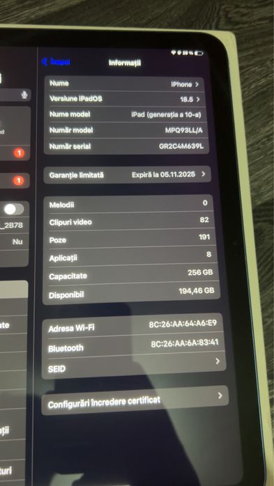 Ipad 10 256 Gb Wifi