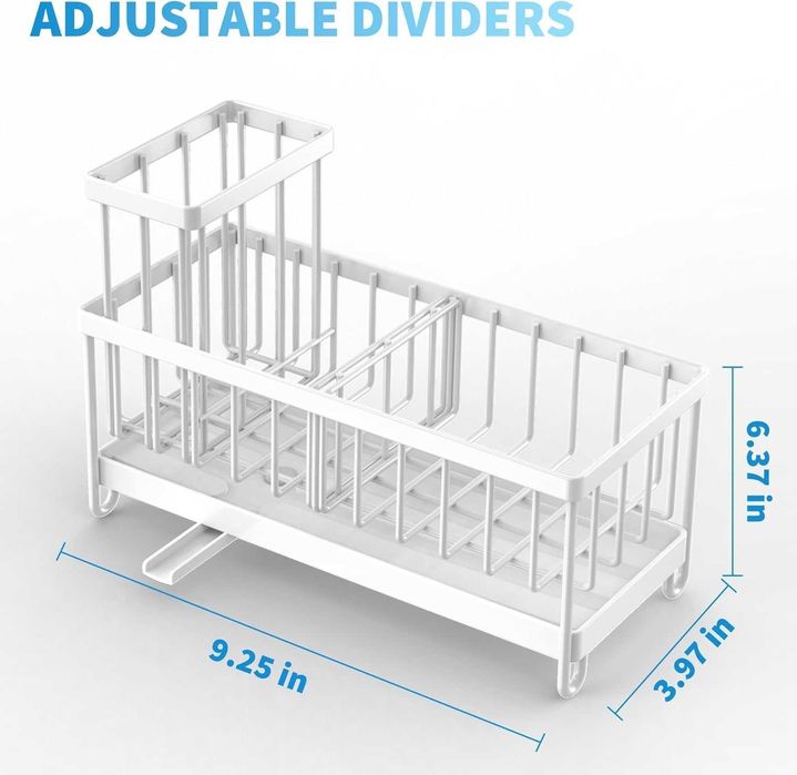 НОВ! Органайзер за кухненска мивка, въртящ се дизайн, неръждаема стома