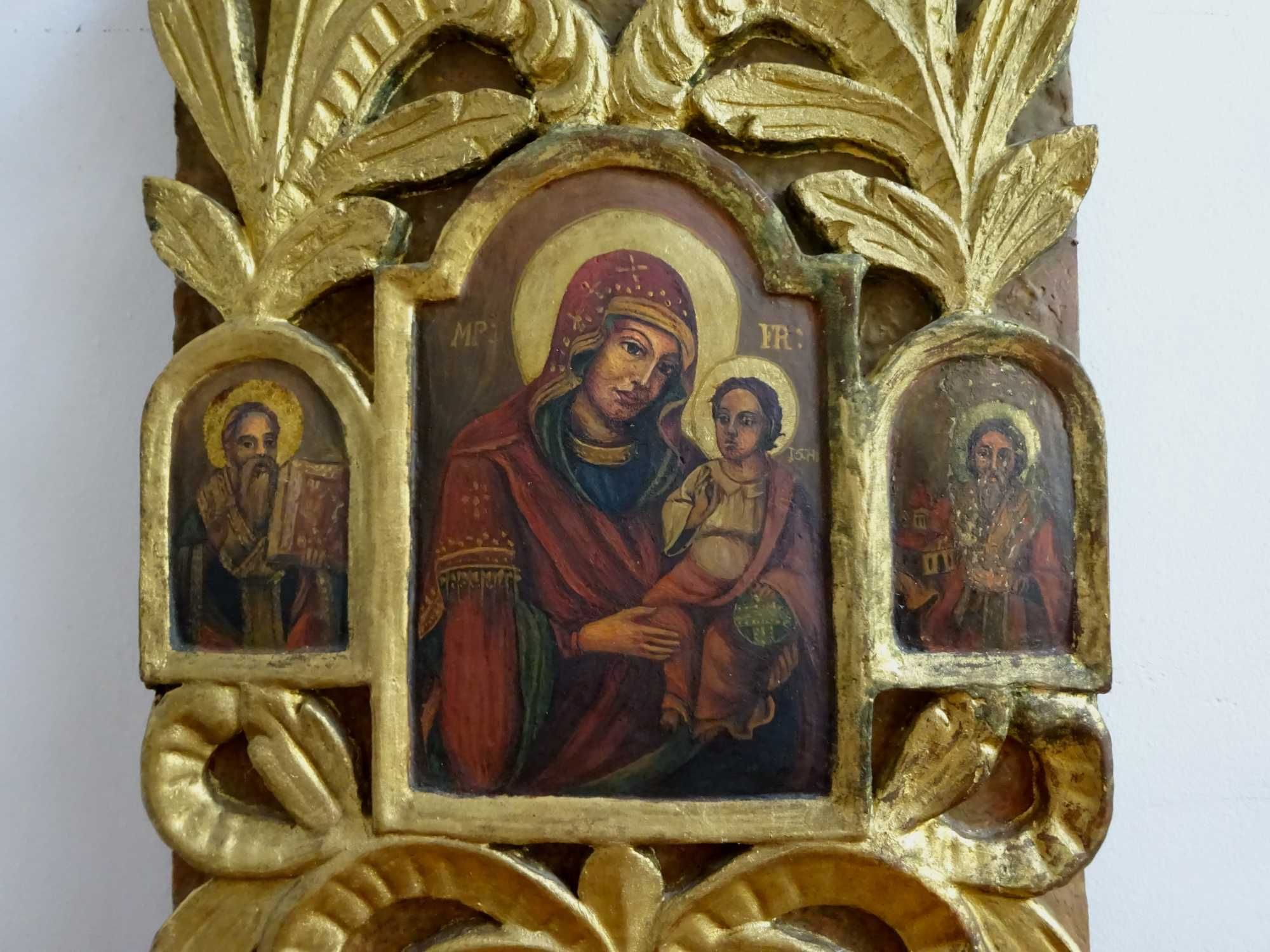 Icoana pictata pe lemn, Maica Domnului cu Pruncul, de Altar, Veche