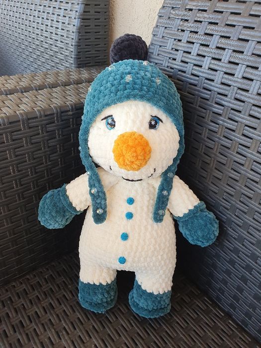 Om de zapada crosetat, fir catifea, jucarii crosetate
