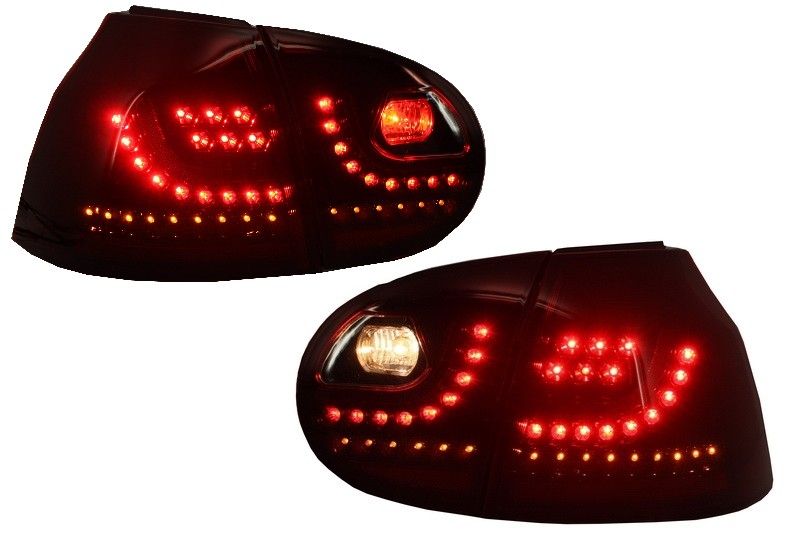 Stopuri LED VW Golf V 5 (2004-2009) Rosu Inchis