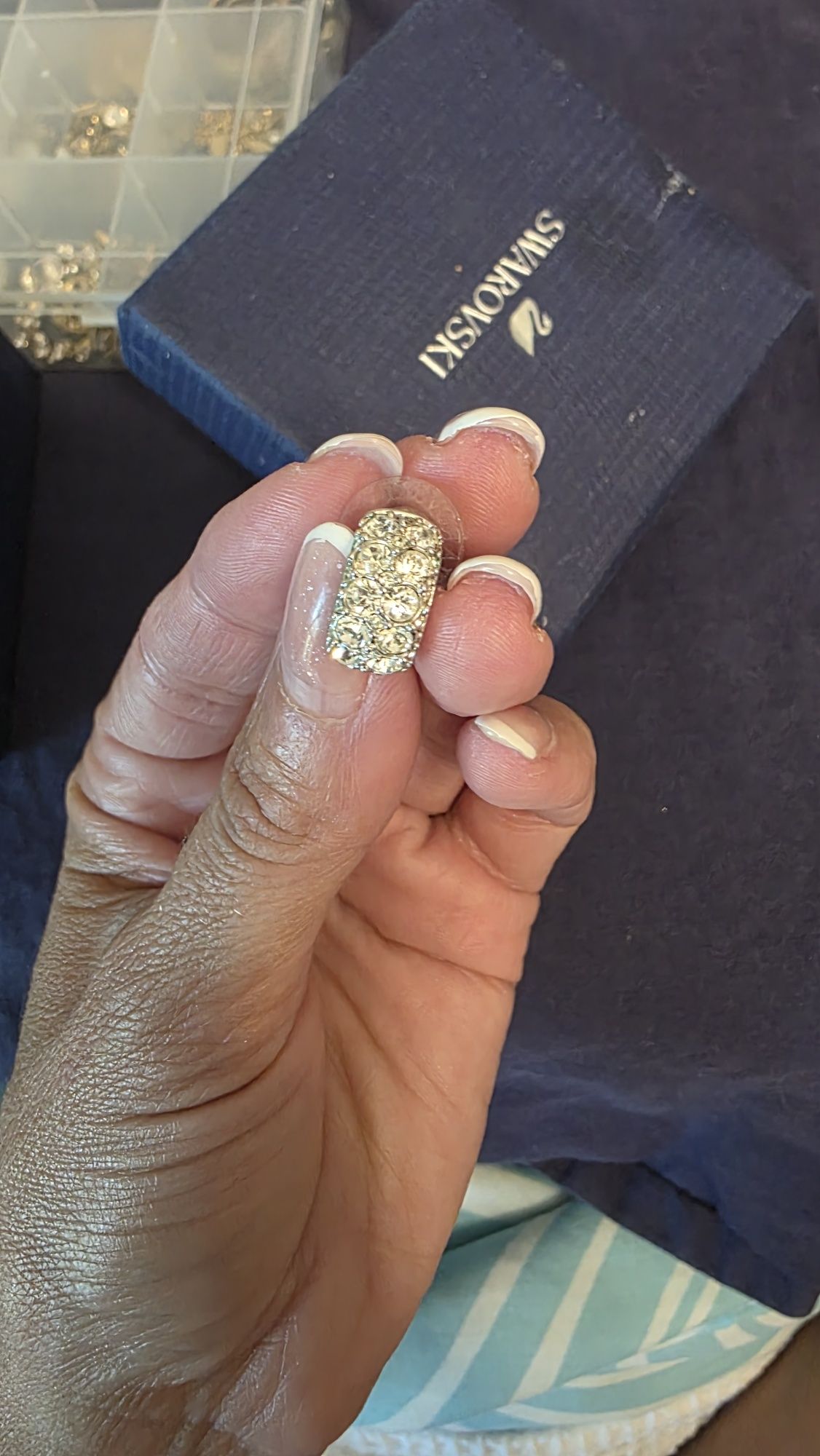 Swarovski обеци с кристали