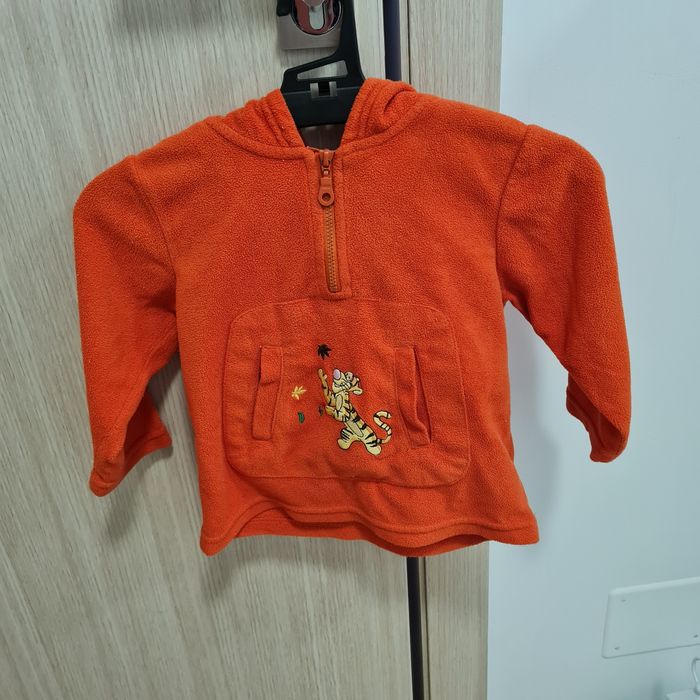 Fleece verde portocaliu