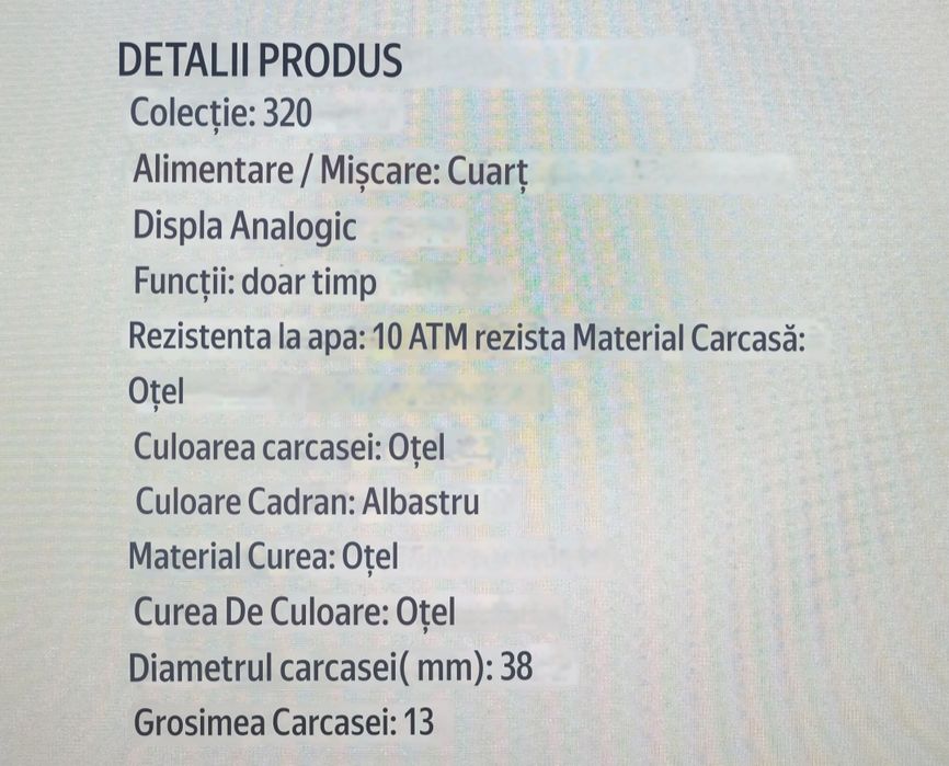 Vand Ceas SECTOR 320