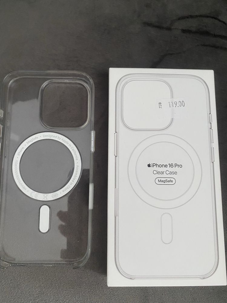 Оригинален гръб за iPhone 16 Pro - прозрачен