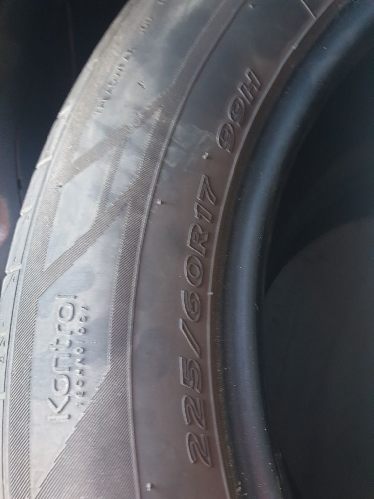 Set 4 cauciucuri de vara HANKOOK 225/60/R17, stare f. buna