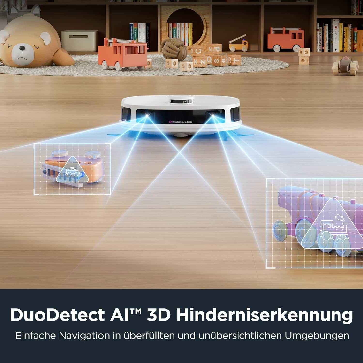 Робот прахосмукачка Eureka J12 Ultra (Бяла) LDS LiDAR навигация 5000Pa