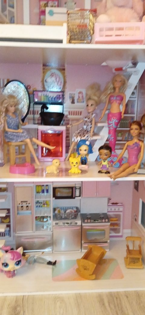 Casuta xxl Barbie ,lemn ,150 cm ,Barbie,,magazin,coafor,papu