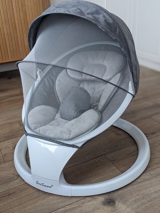 Leagăn electric EvoSmart, 5 trepte, Bluetooth, cu accesorii