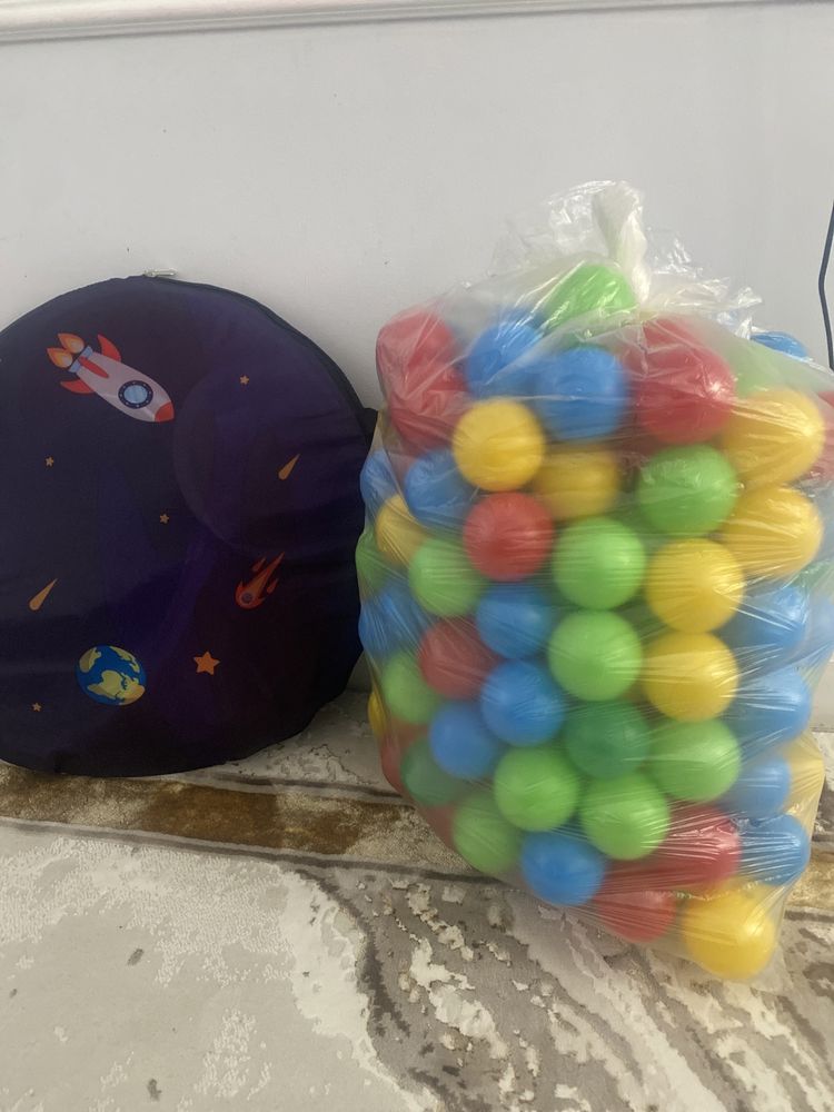 Детская палатка+200 шариков в комплекте все вместе отдам за 200000тг