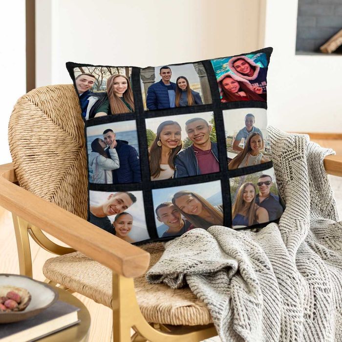 Възглавничка с  9 Ваши снимки - персонализирана декорация за дома