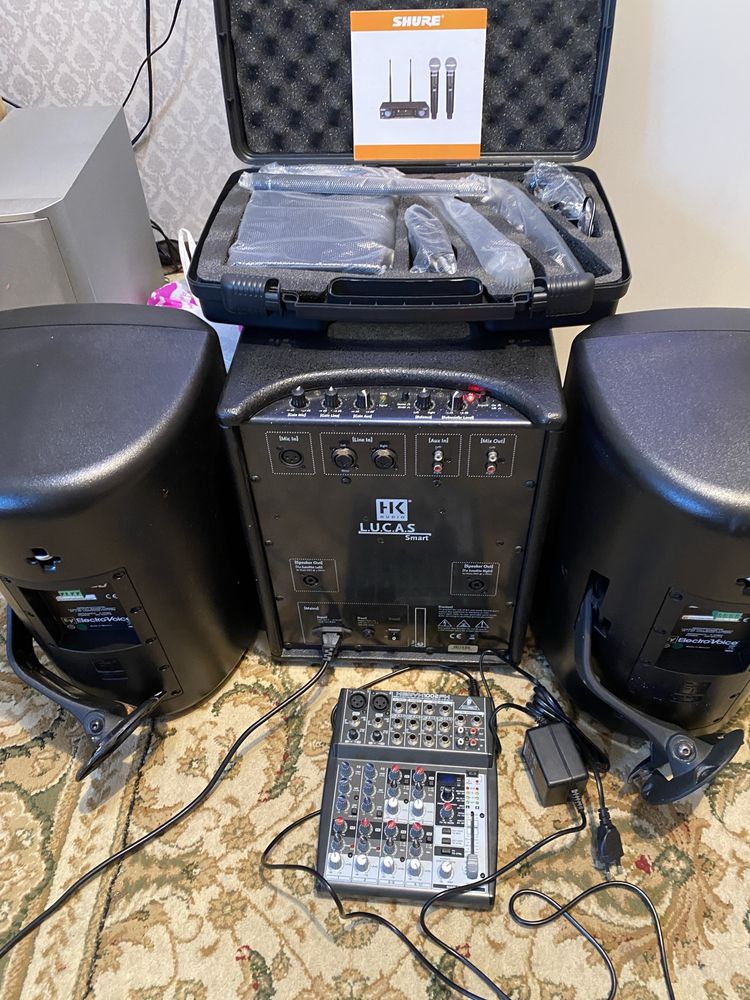 Музыкальная аппаратура 2.1 HK audio,Electro-voice в отличном состоянии
