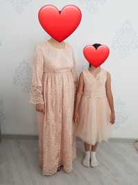 Платье мамы и дочки