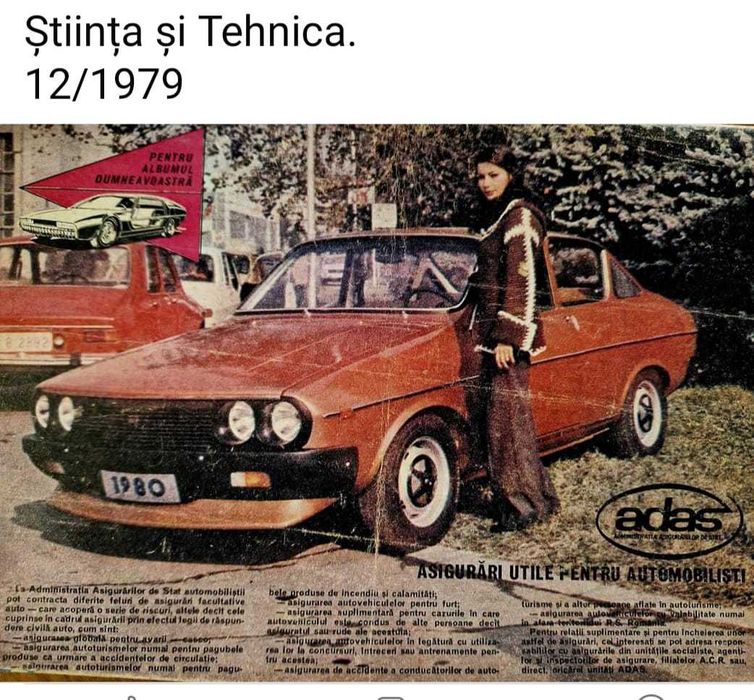 Vand Capace Roti Prototip Dacia 1300 Sport.Prezentata 12/1979.