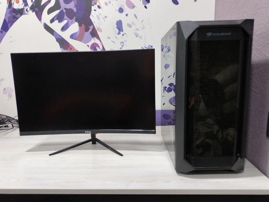 Игровой компьютер + Монитор I3 10105F | GTX1650 | 16GB | 1.6TB