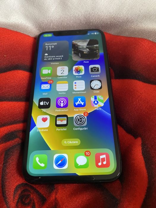 Iphone X cu memorie 256 GB , arata impecabil fara urme de uzura
