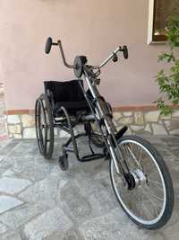 Handbike manual, scaun de 40 cm, 7 viteze Shimano