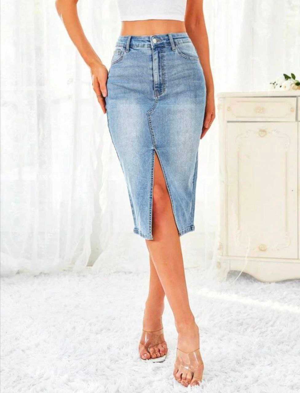 Джинсовые юбки shein (рамеры S, M, L)