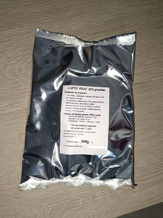 Lapte praf pentru prajituri - 5 buc - 13 lei buc
