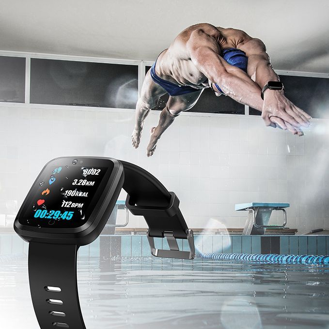 Ceas smartwatch inteligent Verpro impermeabil Bluetooth cardio oxigen