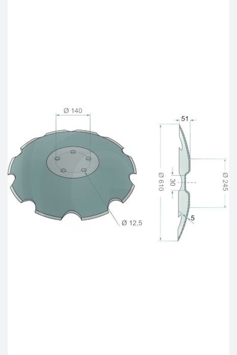Taler disc Vaderstad Carrier XL