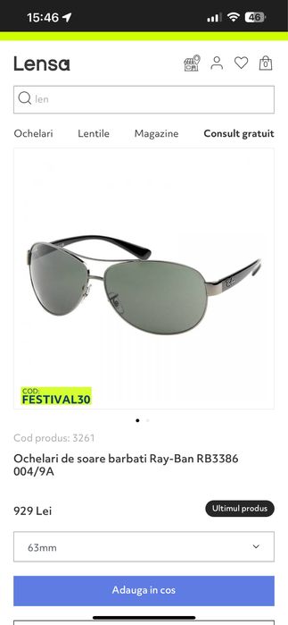 Vand ochelari ray ban