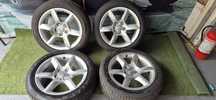 Jante R17 5x112 Audi cu anvelope 245 45 17 Goodyear