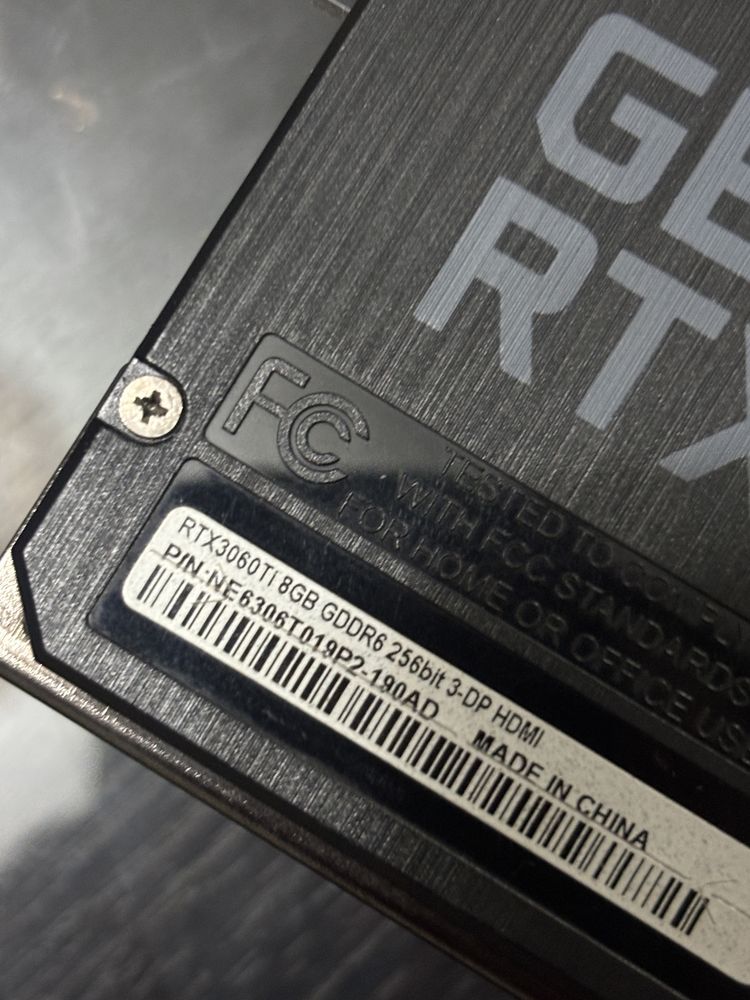 Видеокарта 3060ti palit dual продается