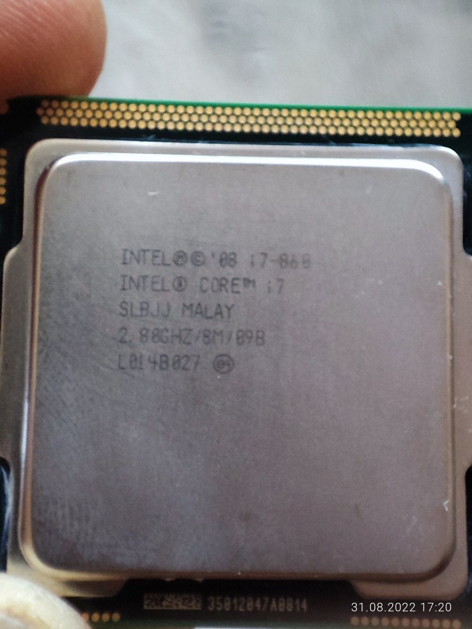 Процессор Intel Core I7 860, 2.8 ghz.