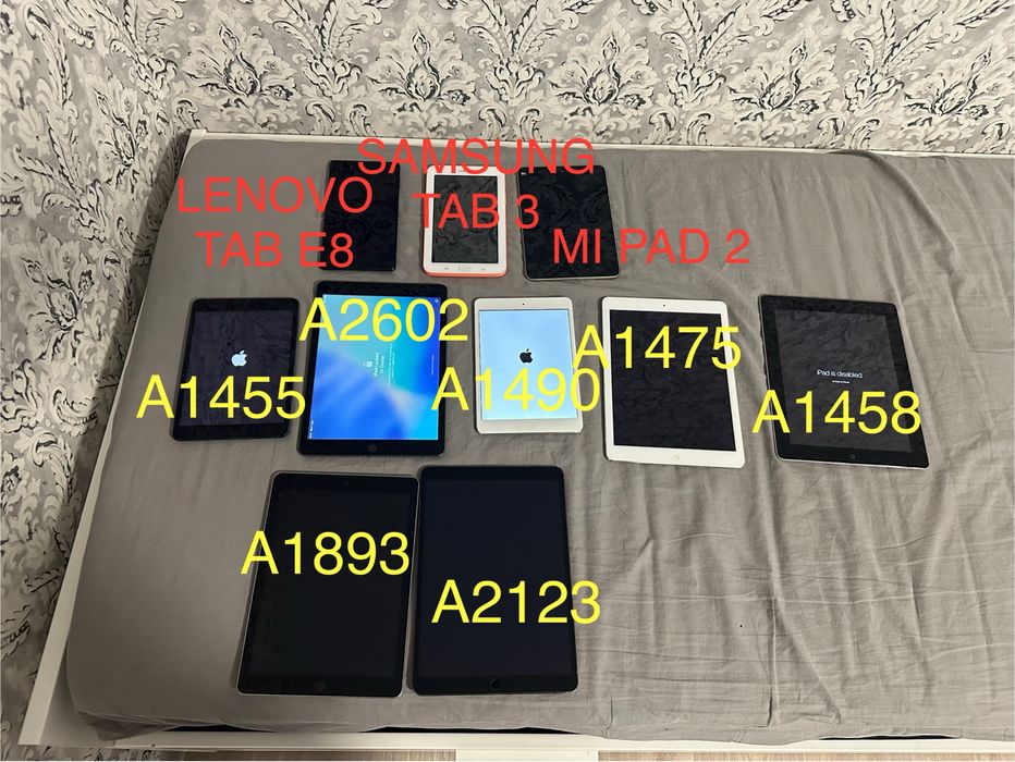 Lot 10 tablete pentru piese IPAD, Samsung, Lenovo