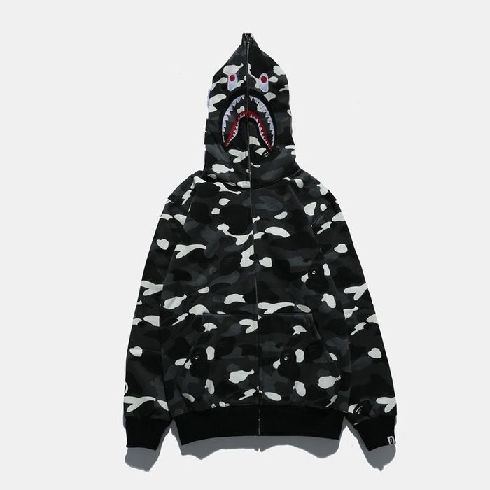 BAPE City Camo Shark Full zip-hoodie