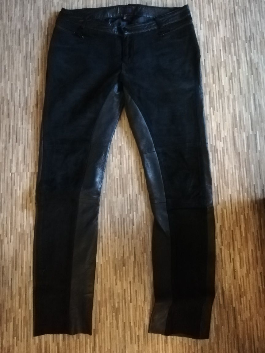 Pantaloni piele naturală 100 %, de damă, masura 29.