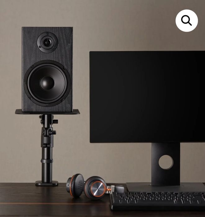 Стойка за високоговорител за бюро - комплект от 2 части, въртяща