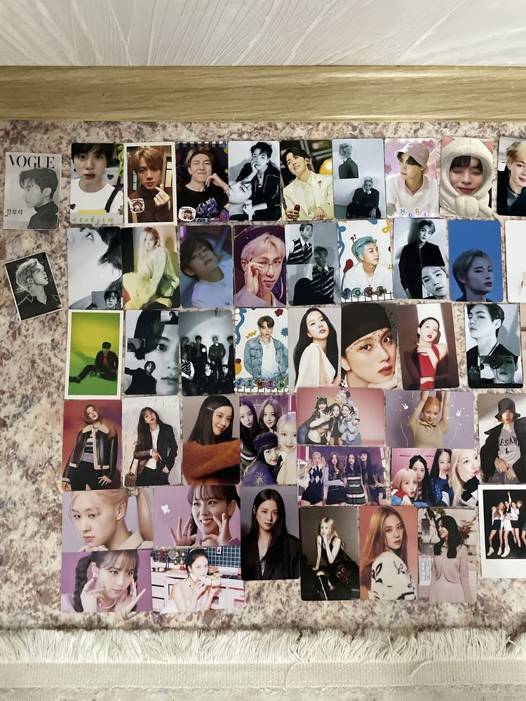Карточки bts, blackpink