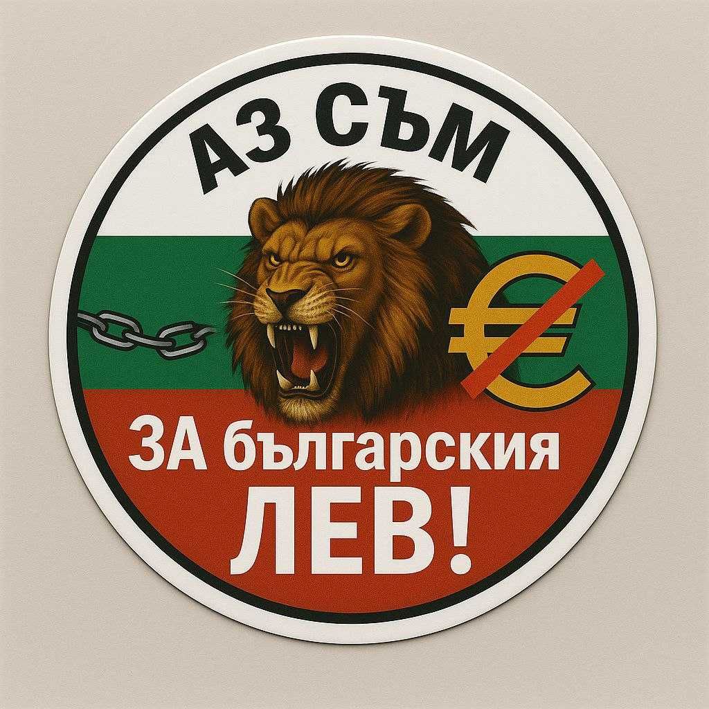 Лепенка „Аз съм ЗА българския лев!“