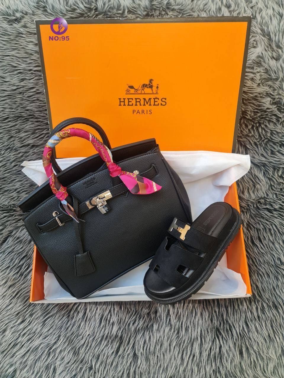 Seturi Hermes geanta papuci