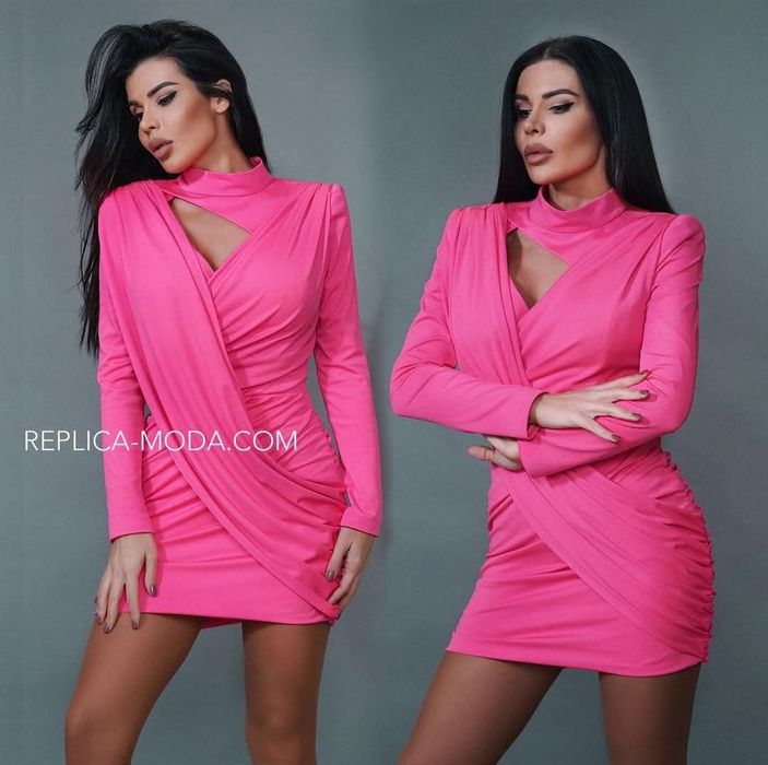 Replica рокля Balm hot pink 44