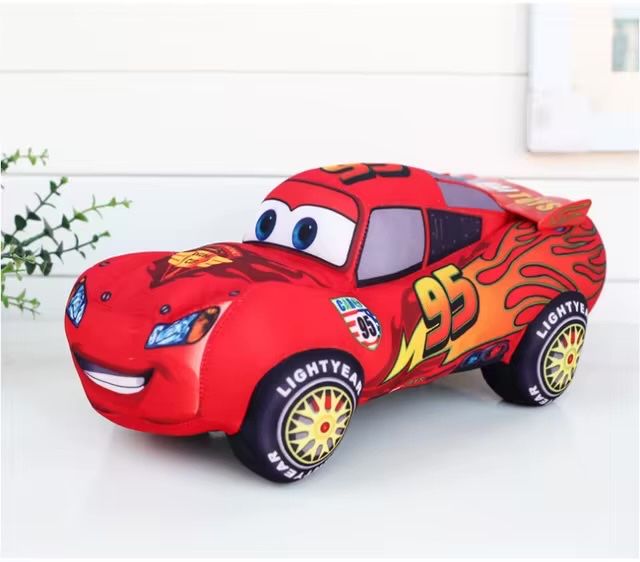 Плюшена играчка Кола МакКуин Светкавицата The Cars, 30cm