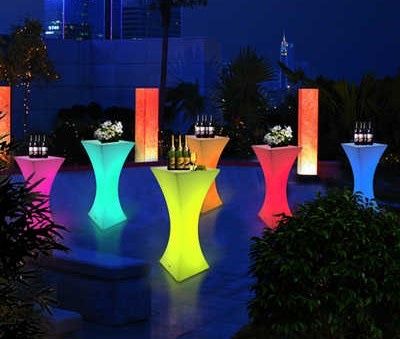 Mobilier led evenimente cocktail livrare 24h