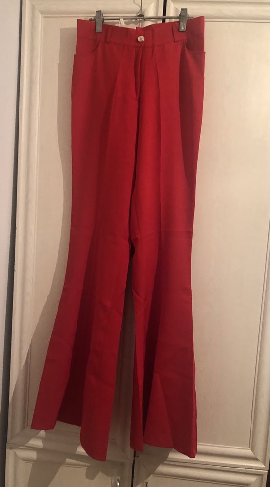 Красные брюки клеш новые, 42,44 размер
