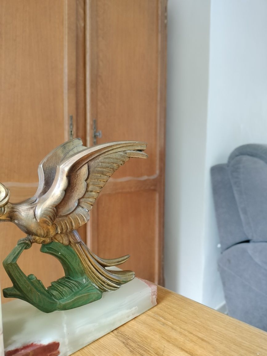 20th Century Art Deco Bookends  Parrot Birds