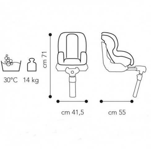Scaun de masina copil BREVI AXO Isofix, 9-18 kg