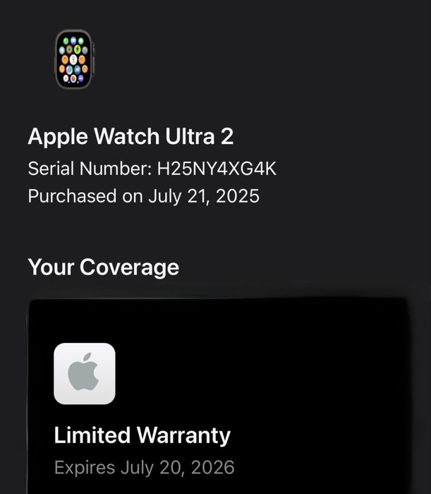 ГАРАНЦИОНЕН!!! Apple Watch Ultra 2, Cell, Black Titanium 49 мм