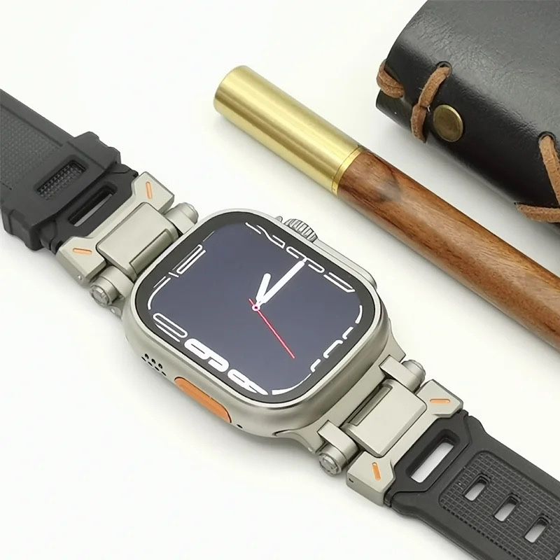 Титаниева TPU Каишка за Apple Watch Ultra/SE/SE2/10/9/8/7/6/5/4