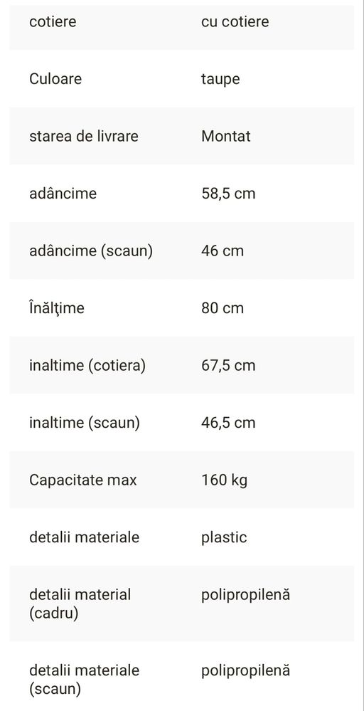 Scaune Nardi/ scaune terasa