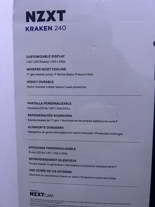 Cooler pe apa nzxt kraken 240