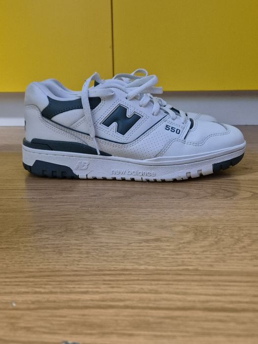 new balance 550 white/green