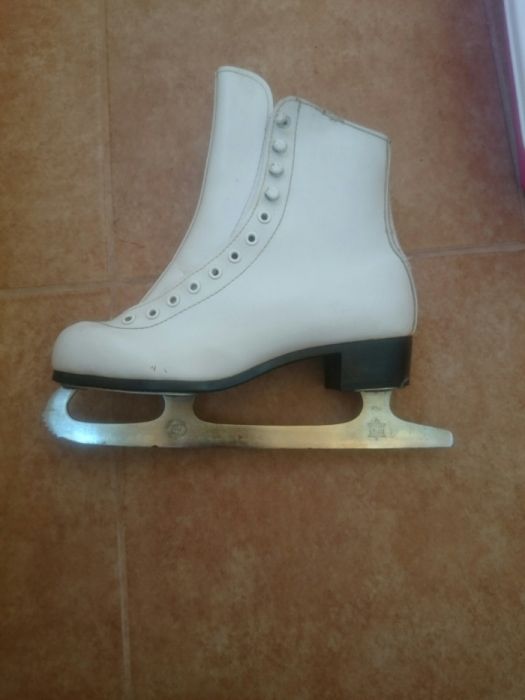 patine piele alba 38